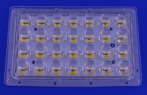 Led Street Light Components / Parts with 28W Led Reflector PC Lens