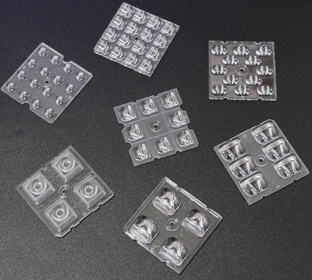 購入 50×50MM 2×2 LED アレイ PCレンズ 4 / 6 / 8 / 12 / 16 / 24 LED 3030/3535/5050 SMD LED 向け オンライン製造