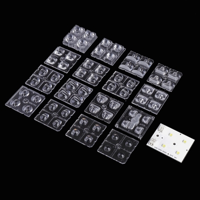 購入 2x2モジュール LEDストリートライトレンズ PC LEDレンズ オンライン製造