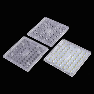 50w 90 Degree SMD3030 Square LED Lens For Tunnel Light