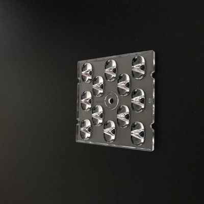 SMD 3030 Led Lens , TP4-S 50x50mm Led Optical Lens For Led Street Light