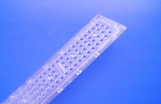 50W SMD 3030 LED Street Light Lens with 136x78 degree Vertical Angle and Optical Grade PC Material