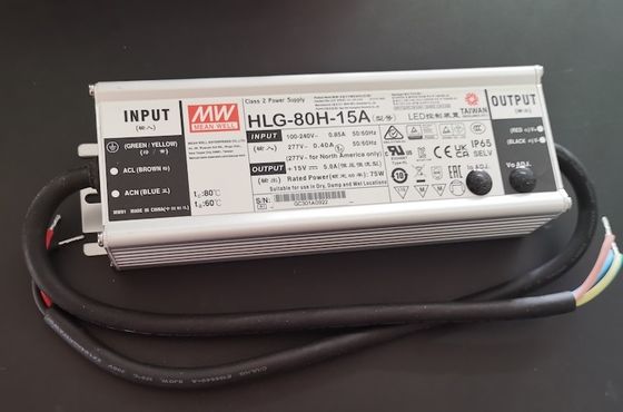 15V 5A 80W 調光可能な LED ライトドライバー定電流 LED 電源
