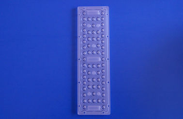 TYPE3 64pcs 3030 LEDレンズ250*74mmのプラスチックは街灯レンズの配列を導きました