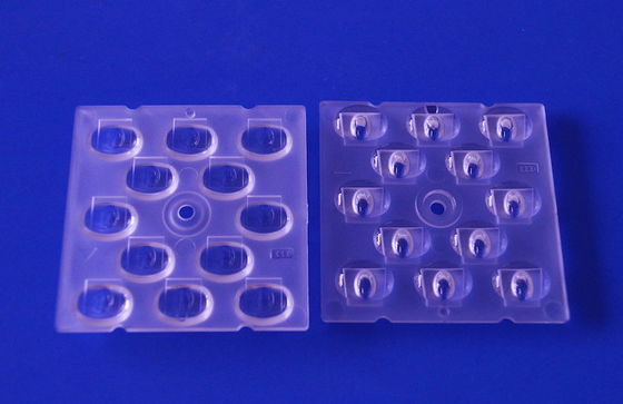 50x50mm LEDストリートライトレンズ,光学PC素材とTPIII-Mビームアングル