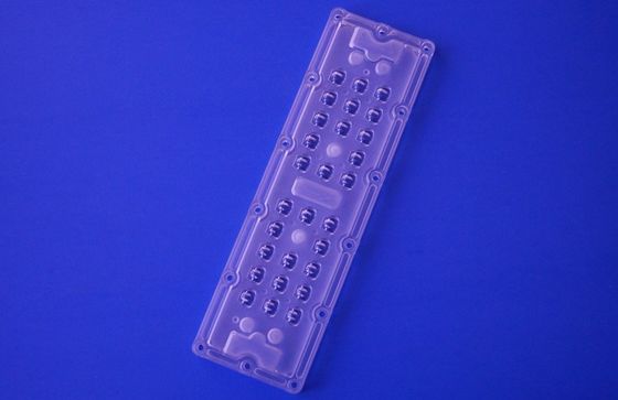 SMD 3535 Led Street Light Lens , 28 In 1 80x150 Degree Led Optical Lens