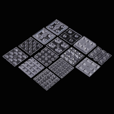 50x50mm LEDレンズ 4/6/8/12/16/24点 プラスチックセカンド光学/pmma LED 光学 LEDレンズ ストリートライト/洪水照明
