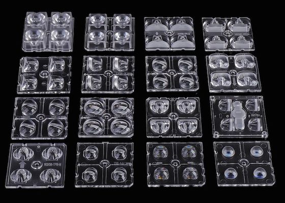 50x50mm LED 配列レンズ 3030 SMD & 5050 SMD LED の光学グレードのPC 材料