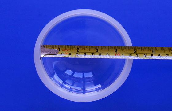 Wide angle glass LED lens , LED Optical Lens For 100W projector light