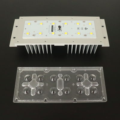 12–50W 5050 SMD LED街路灯モジュール、145x70度のビーム角と一体型アルミニウムヒートシンクを備え、産業用および道路照明用