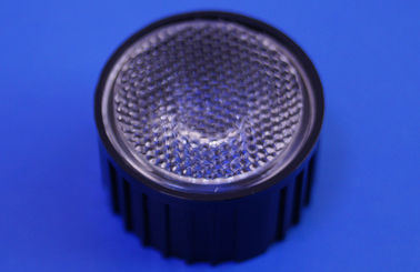 非球面の光学 PMMA は Led 点ライトのための黒いホールダーが付いているレンズを導きました