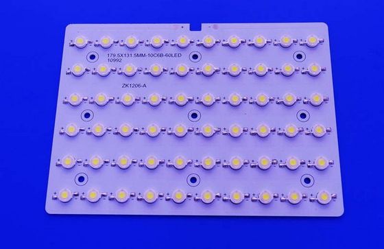 60WレンズSMD LED PCBボード、Bridgeluxチップ搭載、街路灯モジュール用10シリーズ6パラレル回路