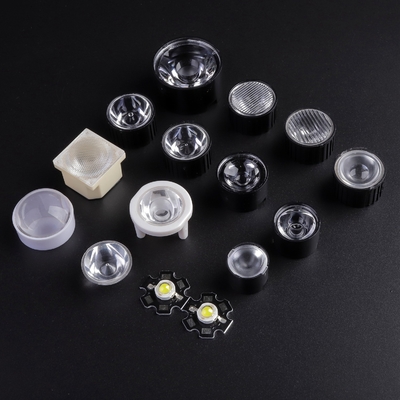 注文の明確な PMMA はレンズ、Led トーチ カバーのためのアクリルの導かれたレンズ 1W 3W を導きました