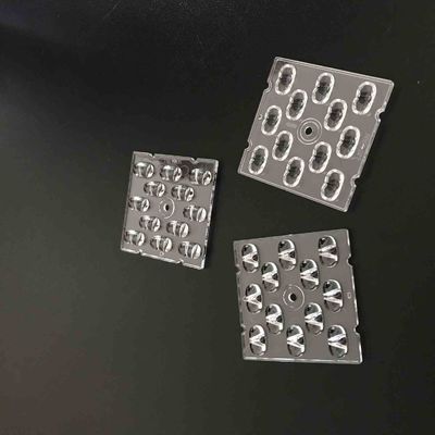 SMD 3030 Led Lens , TP4-S 50x50mm Led Optical Lens For Led Street Light