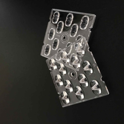 SMD 3030の導かれたレンズ、TP4-S 50x50mmは導かれた街灯のための光学レンズを導きました