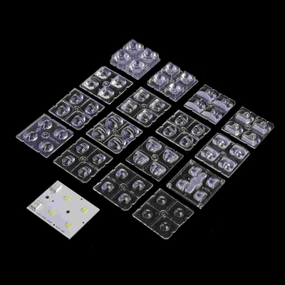 2x2 LED モジュール 50x50mm 4 in 1 LED オプティカルレンズ 道路ランプ