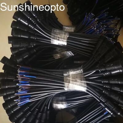 3ピン 防水 男性/女性 M12/M19 電線 IP67 24AWG ケーブル接続器