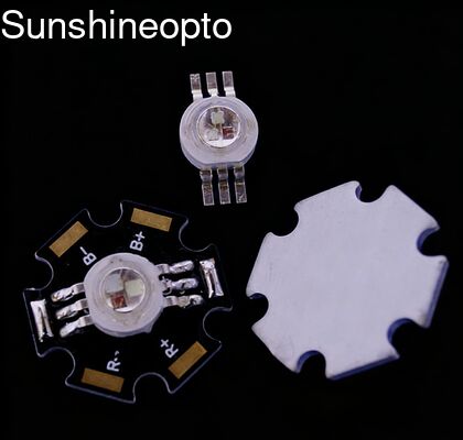 120度のビーム角とスターデザインを備えた3W RGBハイパワーLED発光ダイオード