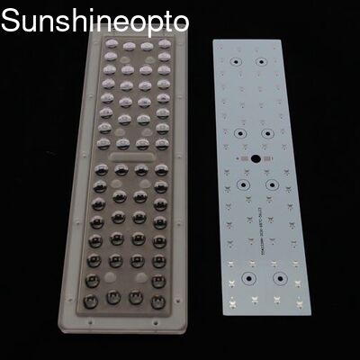 50W PC複数ビーム角コリメータLEDレンズ、SMD 3030 LED PCBボード付きライト用