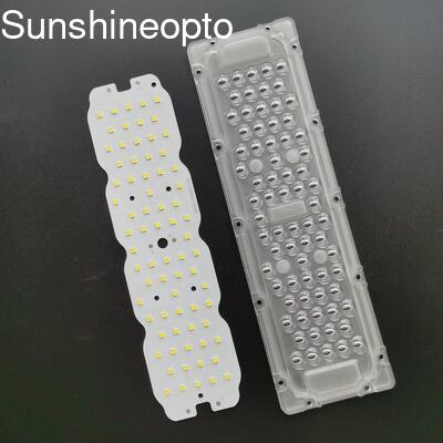 160lm/w SMD 3030 LED ライトモジュール 50W LED 街路灯レトロフィットキット 光学 PC レンズ付き