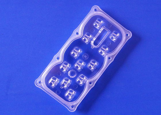 12 Pieces 3535 SMD LED Street Light Lens Module Optical Grade PC 91% Tranmittance