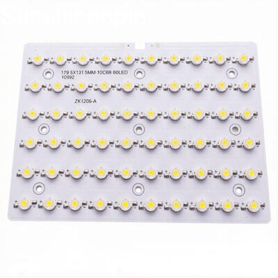街路灯用の光学レンズ10S6PアルミニウムPCBが付いているカスタム60W SMD LED PCBボード