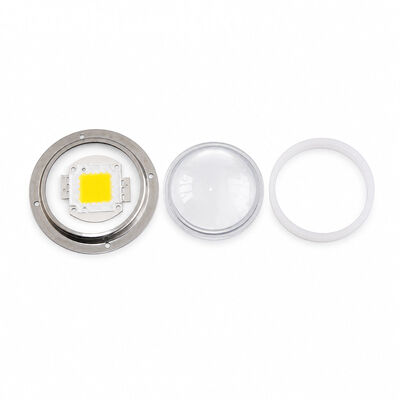 直径 78mm、ビーム角 120 度、透過率 93% の LED ガラスレンズ、高湾照明用